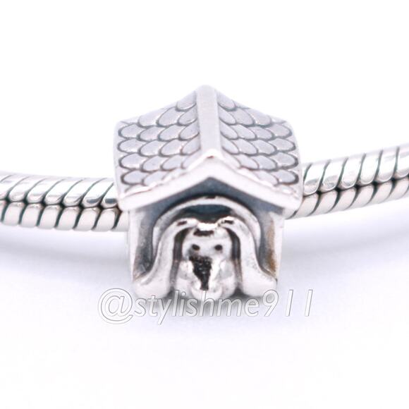 Authentic PANDORA Doghouse Charm - 790592EN27 - Picture 2 of 11